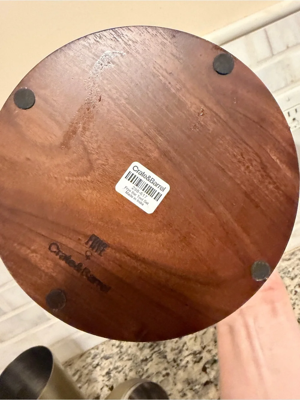 RARE Limited edition Crate and Barrel x Frye Cocktail Bar Tool Set